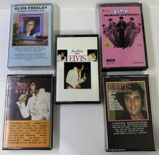 Lot Of 5 Elvis Presley Cassette Tapes