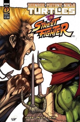 TEENAGE MUTANT NINJA TURTLES VS STREET FIGHTER #2 (2023) SANCHEZ VAR VF/NM