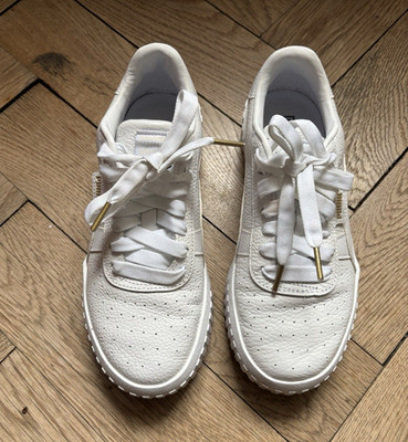 Puma Cali women s sneakers in white, size EU 38. Slightly worn, good condition.