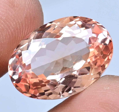 Flawless Rare Natural imperial Topaz 17.80 Ct Stunning Oval Certified Gemstone