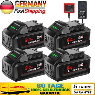 1-4x 9.0Ah Akku Für Milwaukee Für M18 18V Li-Ion 48-11-1860 48111852 High Output