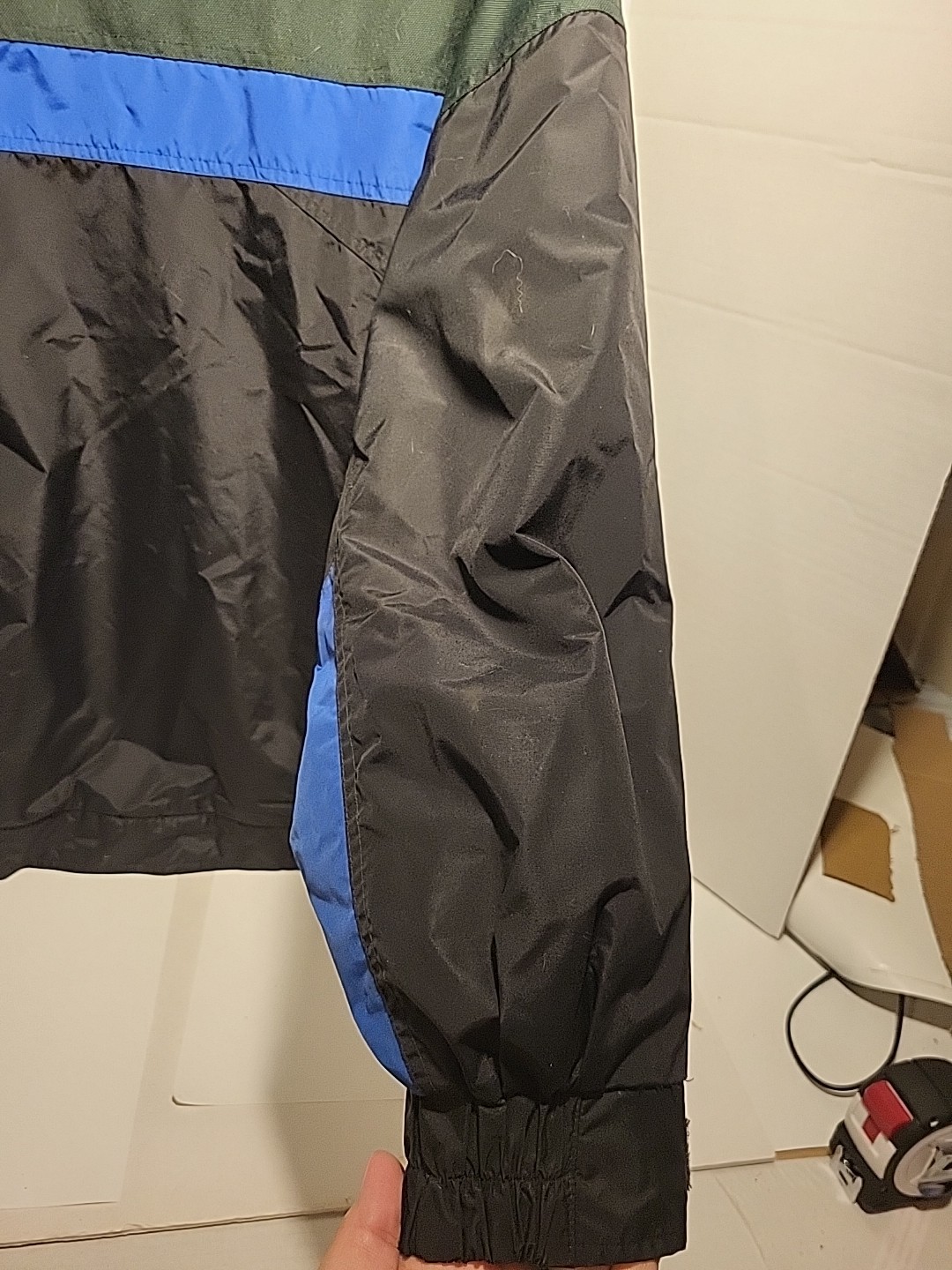 Men's L Columbia RN 69724 CA 05367 Coat Jacket Blue / Black / Green WARM Vintage thumbnail 12