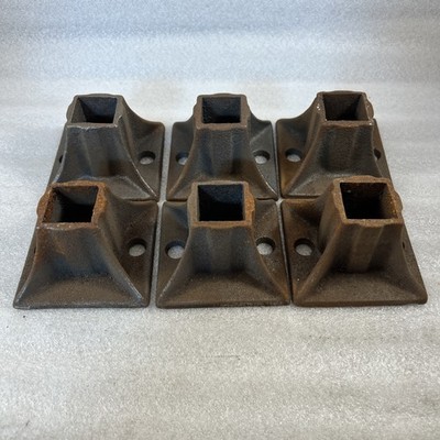 HANDRAIL Bundle lot 6 cast iron Weld on repair base plates for RAILING POSTS
