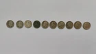 Lot of 10 Roosevelt Dimes Silver Coins from 1946 to 1959
