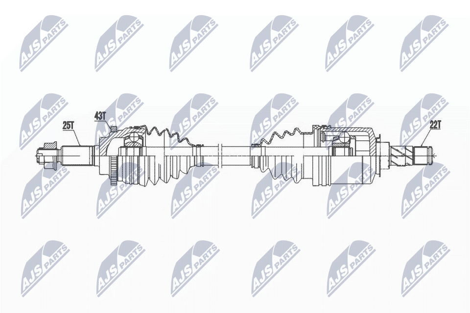 NPW-SU-050 NTY Drive Shaft for SUZUKI - Image 6