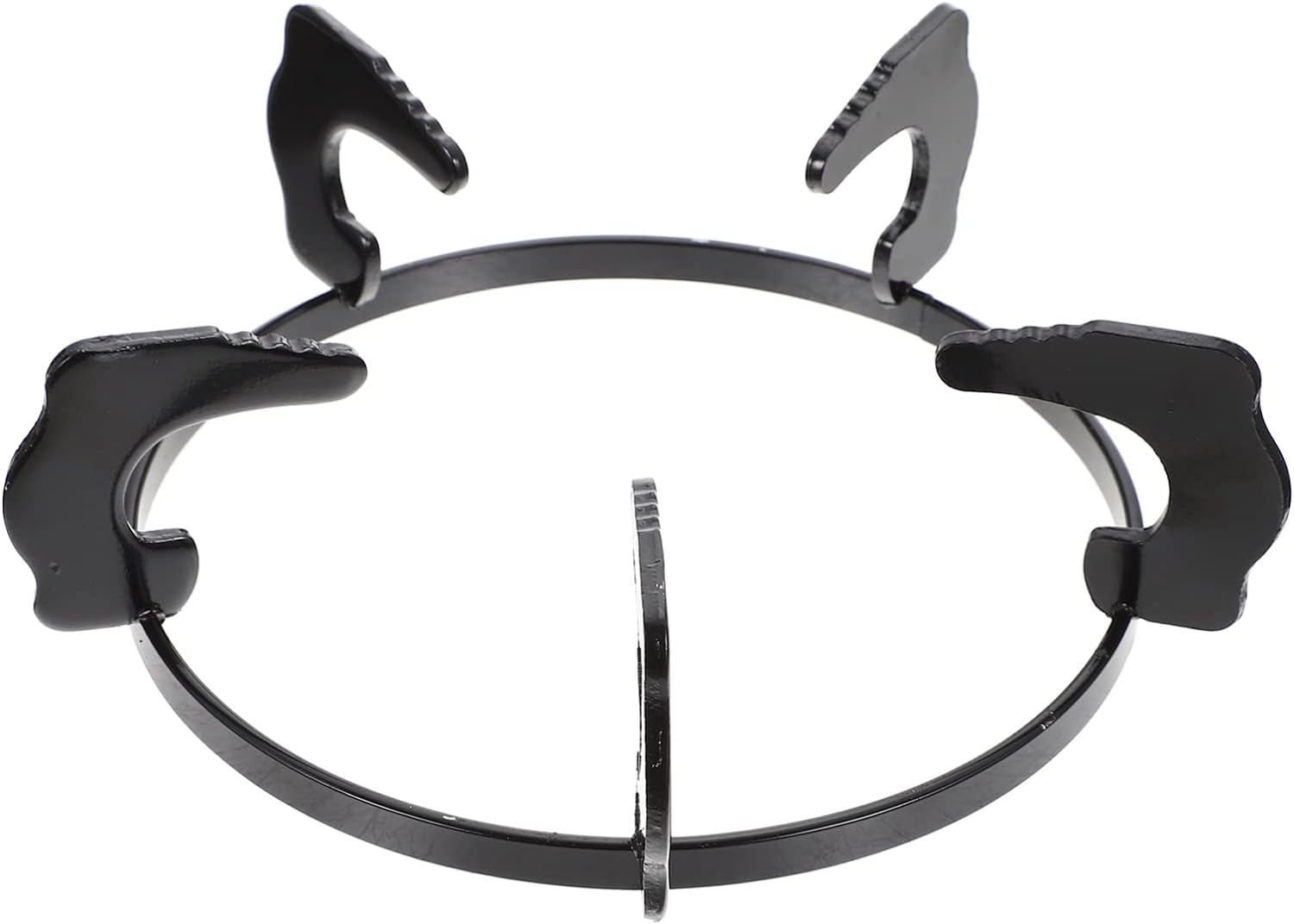 Cast Iron Wok Support Ring for Gas Stoves with Milk Pot Stability Bracket