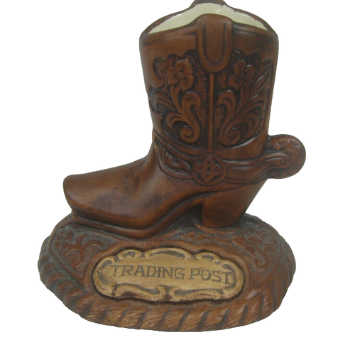 Stivali western in ceramica da cowboy marrone Treasure Craft Trading Post - Foto 2 di 8