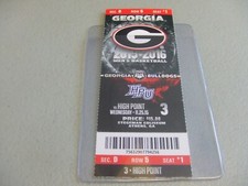 High Point Panthers vs Georgia Bulldogs (11-25-2015) Basketball Ticket Stub 