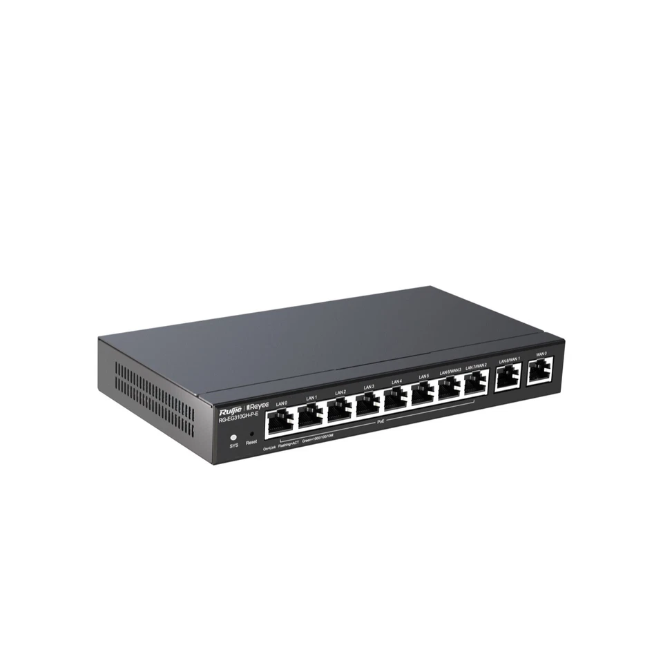 RG-EG310GH-P-E Ruijie 10-Port Gigabit Wired 8 PoE+ Business Router, 1.5Gbps - Image 2 of 4