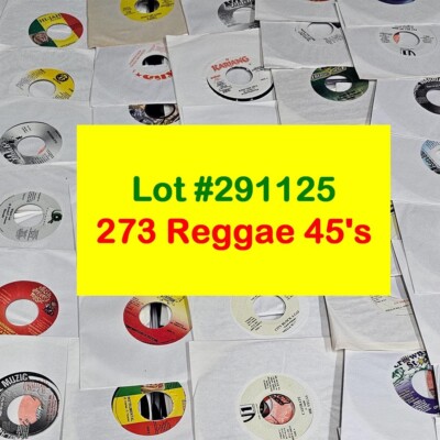 Lot 273 7 Inch Reggae 45's Vinyl Record NEW OLD STOCK Fred Locks Garnett Silk!!!