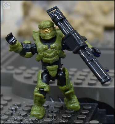 HALO MEGA CONSTRUX BLOKS UNSC GREEN SPARTAN ENFORCER MINI FIGURE FIRETEAM  TAURUS