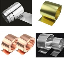 304 Stainless Steel Sheet Brass Foil Pure Copper Roll Iron Metal Plate Strip 1M
