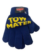 Disney Pixar Cars Gloves For Ages 3 "TOW MATTERS' Blue Yellow