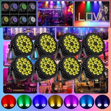 1-8x Bright HOLDLAMP 270W RGBW 18 LED Wash Par DMX Stage Lighting Disco Show Gig