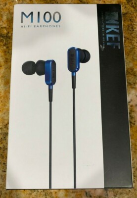 Hi Fi Kef Earphones KEF M200 Aluminum Wired Earbudsw /Earpiece To