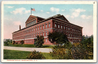 Washington DC c1915 Postcard Pension Office