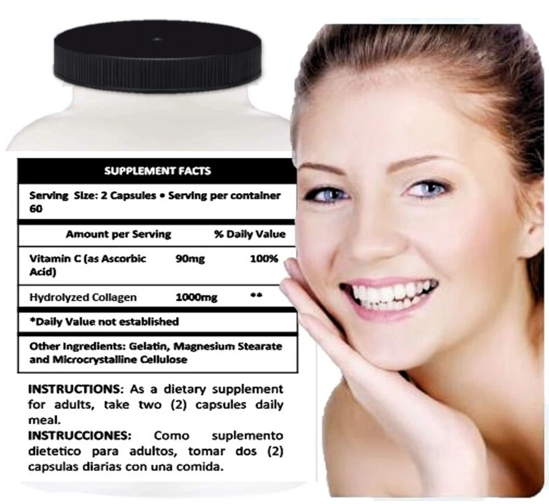 Glucosamine + Collagen & Vitamin C Pack | Joint Support | 2 Bottles | 220 Caps T - Image 2 of 4