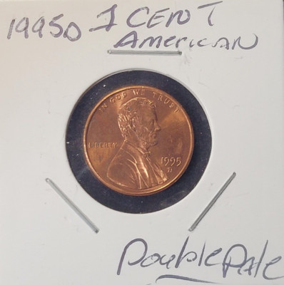 1995D US SMALL CENT DOUBLE DATE. COMBINED SHIPPIN SAVE WITH MUSTGO-SHOPPIN