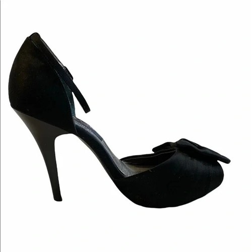 Nina New York Womens Black Leather 