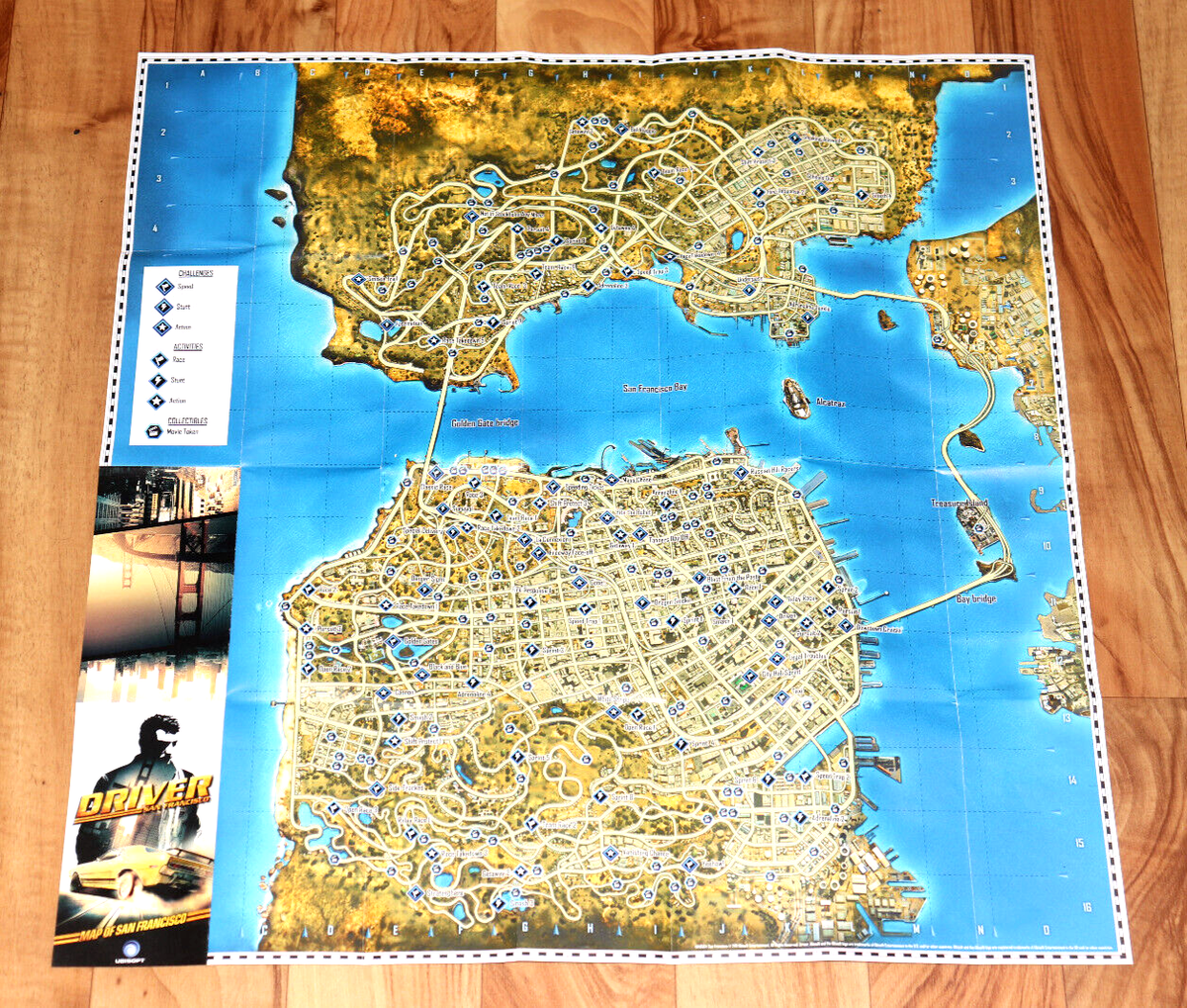 Driver San Francisco Rare Map / Poster Xbox 360 PS3 58x56cm | eBay