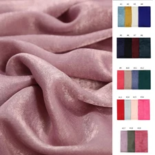 Shiny Satin Scarf Shawls Solid Color Long Hijab Muslim Women Scarves 19 Colors