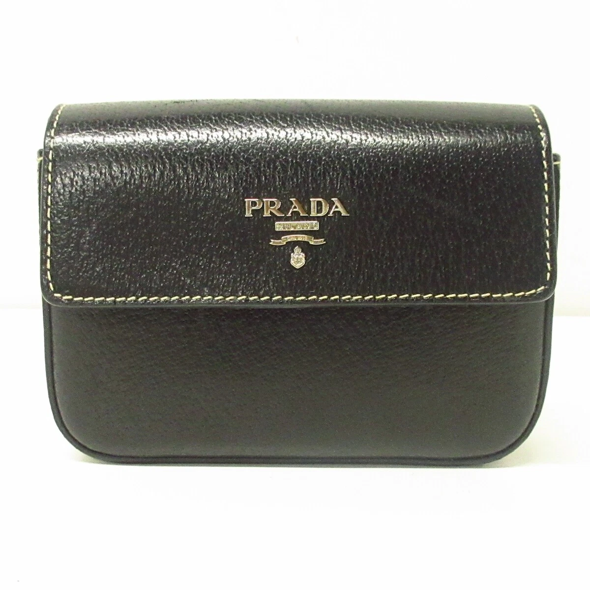 Prada leather hotsell pouch
