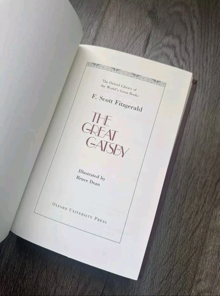 The Great Gatsby F Fitzgerald Special Edition 1982 Franklin Library Oxford Press - Image 3 of 4