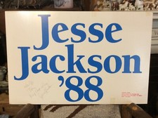 Vintage Political Poster Jesse Jackson ‘88 President 