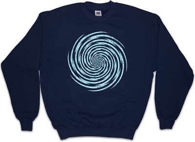 SPIRAL LIGHTNING Sweatshirt Pullover Hypno Labyrinth Mystic Hypnotic Circle