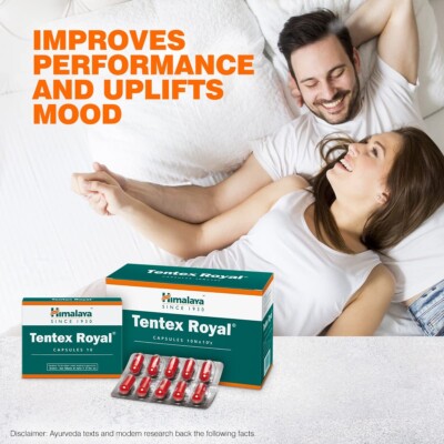 Himalaya Tentex Royal 30 Caps Helps Improve Performance & Increases Energy