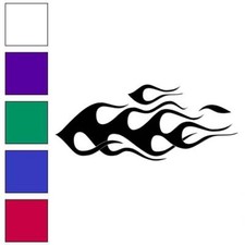 Flames Fire Vinyl Decal Sticker Multiple Colors Sizes 7267