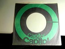 CAPITOL 12 VINTAGE ORIGINAL RECORD COMPANY SLEEVE 7" SINGLE 45 RPM