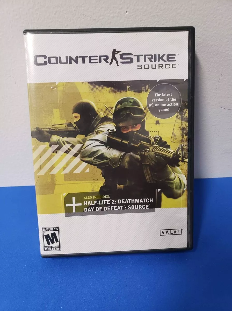 Counter Strike Source PC Game w/ Half Life 2: Deathmatch 4 Discs  14633098396