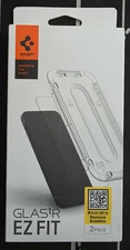 Spigen Tempered Glass Screen Protector for iPhone 16 Plus/iPhone 15 Plus-2 Pack