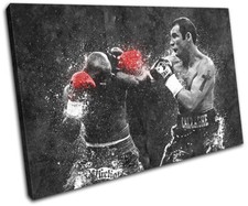 Joe Calzaghe Boxing Grunge Sports SINGLE CANVAS WALL ART Picture Print
