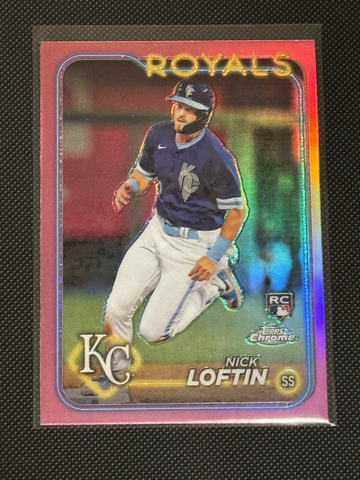 2024 Topps Chrome - Pink Refractor #183 Nick Loftin (RC)