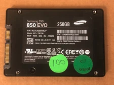 Samsung 850 EVO 250GB 2.5" SATA 6Gbps SSD Internal Solid State Drive 97-100%
