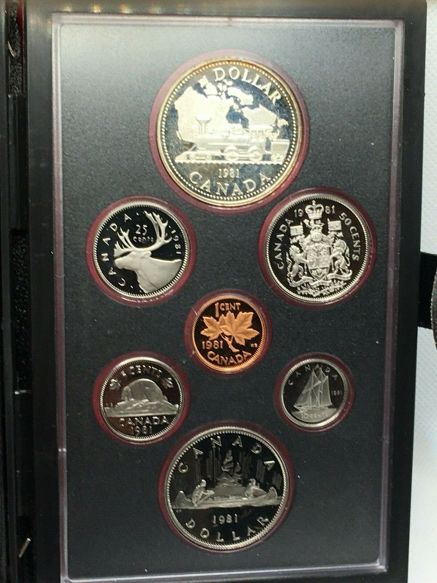 【最安値】アメイジングレア　コンプセット 1981 Canada Proof Double Dollar 7 Coin Set | eBay
