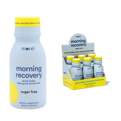 Morning Recovery Electrolyte Drink Lemon Sugar Free 6 Pack 34 Fl Oz