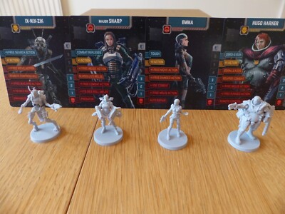 Zombicide Invader: Ix-Nix-Zik, Major Sharp, Emma, Hugo Harker (Kickstarter)