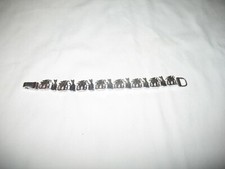 Super Cute Sitting Multiple Cat Link Silver Tone Bracelet 7"