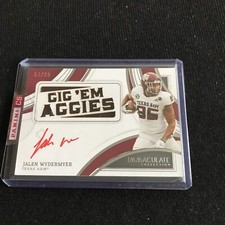 JALEN WYDERMYER 2022 IMMACULATE PATCH AUTOGRAPH RED INK AUTO /99