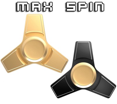 black and gold fidget spinner