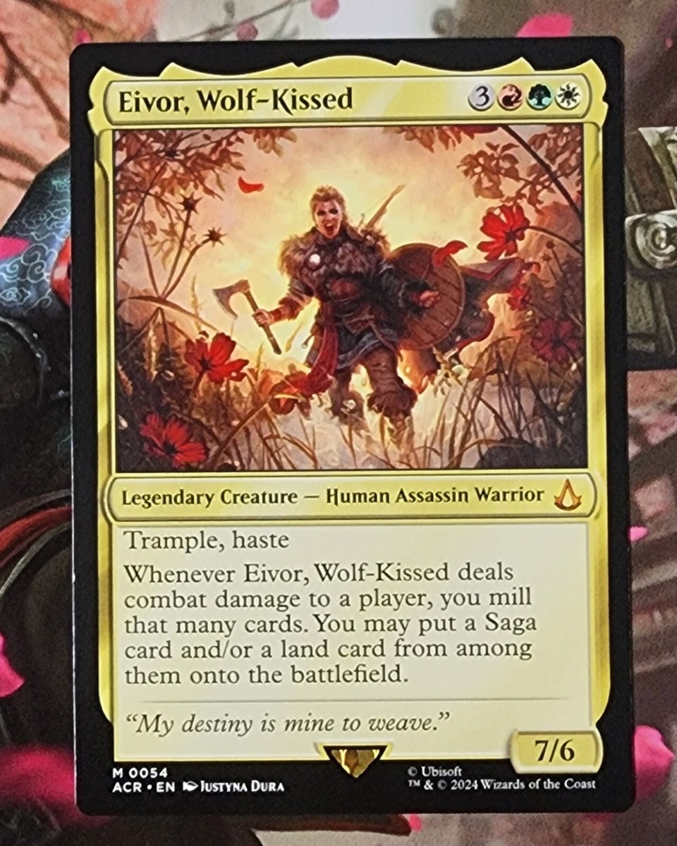 eivor mtg card Mtg Assassin's Creed Eivor, Wolf-Kissed NM
