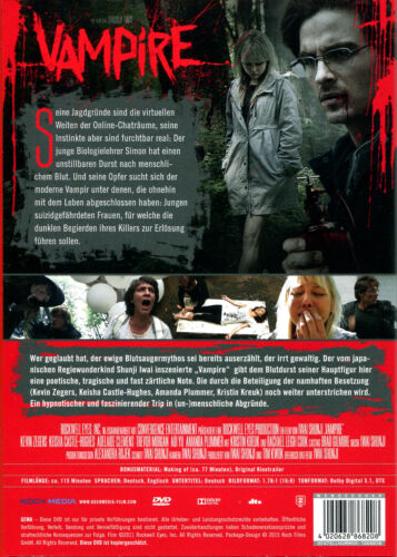 Vampire , uncut , DVD , 2011 , Shunji Iwai , Kevin Zegers , Keisha Castle-Hughes - Picture 2 of 2