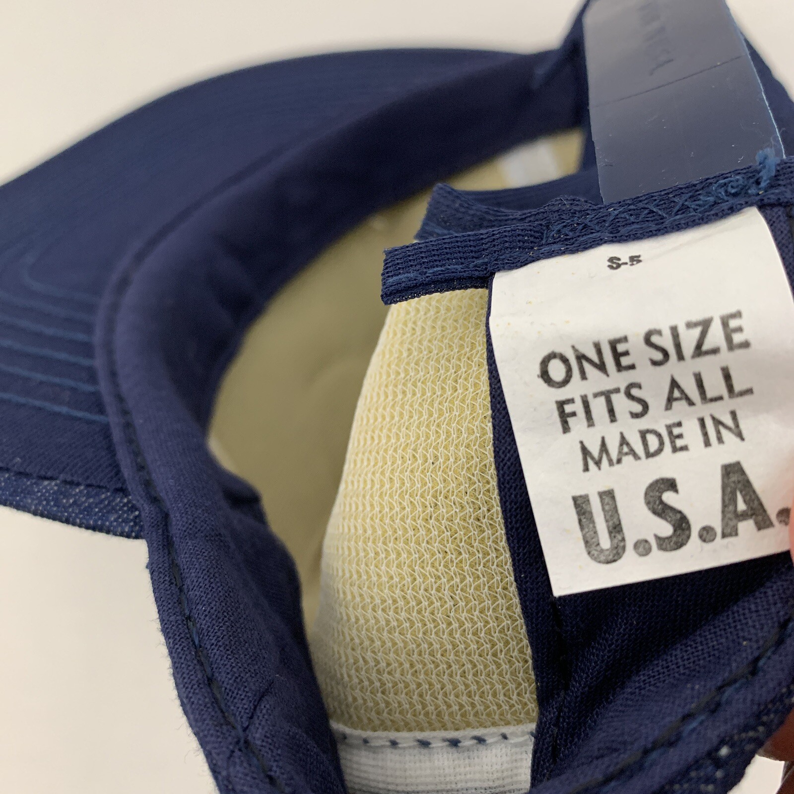 Vtg IEC Denim Patch Hat Interstate Equipment Foam… - image 11