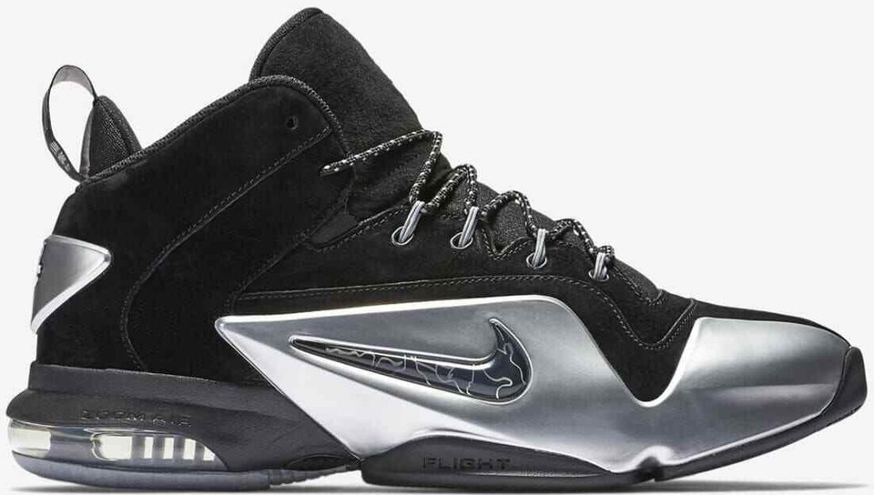 Nike Zoom Penny VI Premium Black Metallic Silver for Sale