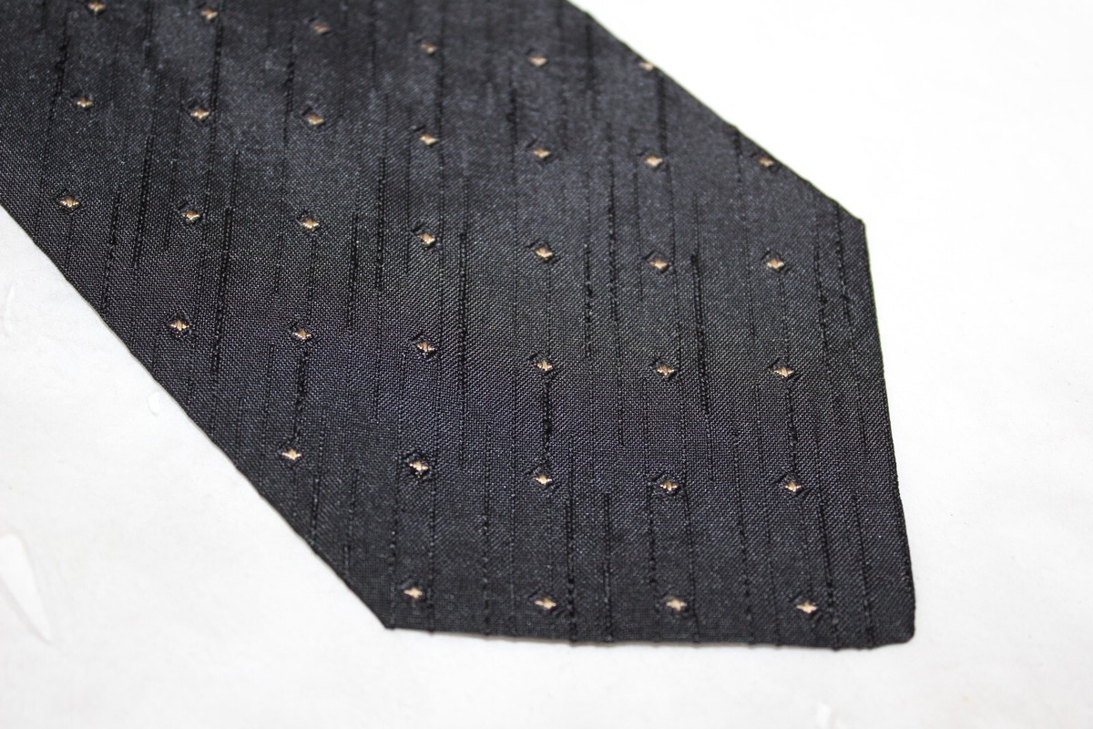 Cravate En Soie MODAITALIA Fabriquée En Italie - Motif Pois Bleu - Longueur Classique (57-60") - Occasion Très Bon état