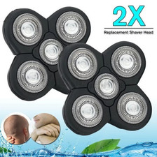 2PCS 5 Blades Floating Shaving Bald Replacement Shaver Head For Electric Razors