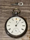 Antique Waltham PS Bartlett 1883 Pocket Watch Dueber Coin Silver Case 18s Works